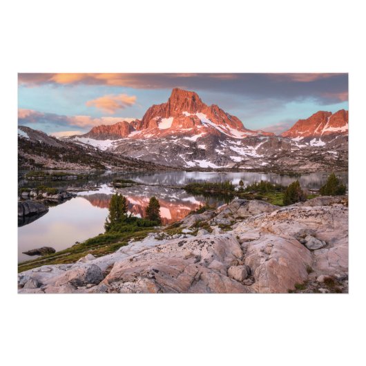 Impression Photo Banner Peak et lac Thousand Island (Devant)