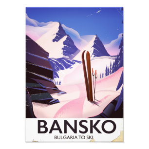 Impression Photo Bansko Bulgarie Pour Skier