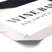 Impression Photo Bar à vin moderne et chic en marbre (Coin)