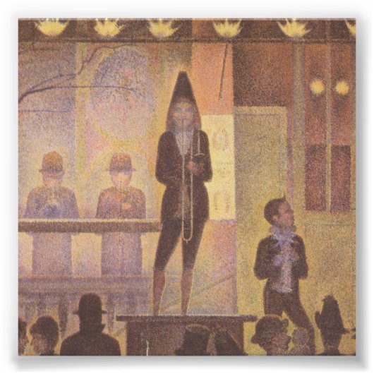 Impression Photo Baraque de cirque de Georges Seurat (Devant)