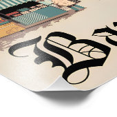 Impression Photo Barcelone Espagne vintage (Coin)