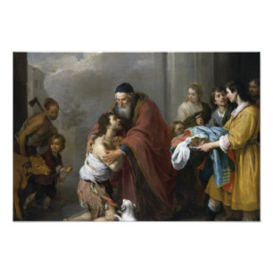 Impression Photo Bartolome Esteban Murillo-Retour du prodigue