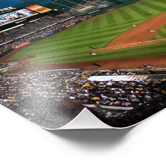 Impression Photo Baseball de Pittsburgh en soirée (Coin)