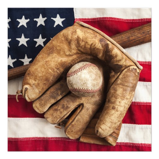 Impression Photo Baseball vintage (Devant)