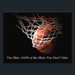 Impression Photo Basket-ball de devis motivationnel<br><div class="desc">J'Aime Ce Jeu. Sports Populaires - Basketball Game Ball Image.</div>
