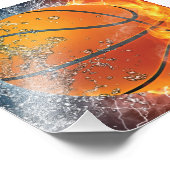 Impression Photo basketball flamboyant (Coin)