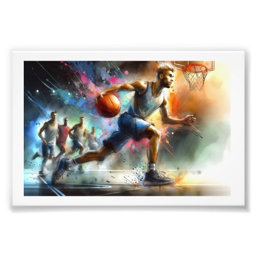 Impression Photo Basketball in Motion,  (Devant)