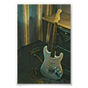 Impression Photo basse acoustique guitare électrique cadeau