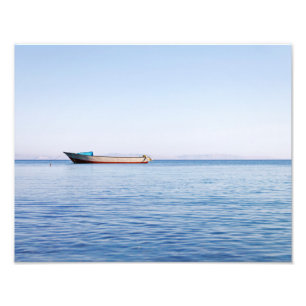Impression Photo bateau en mer calme