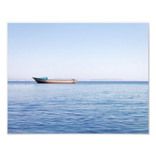 Impression Photo bateau en mer calme (Devant)