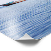 Impression Photo bateau en mer calme (Coin)