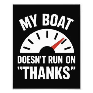Impression Photo Bateau ne fonctionne pas Merci Funny Boat Capitain