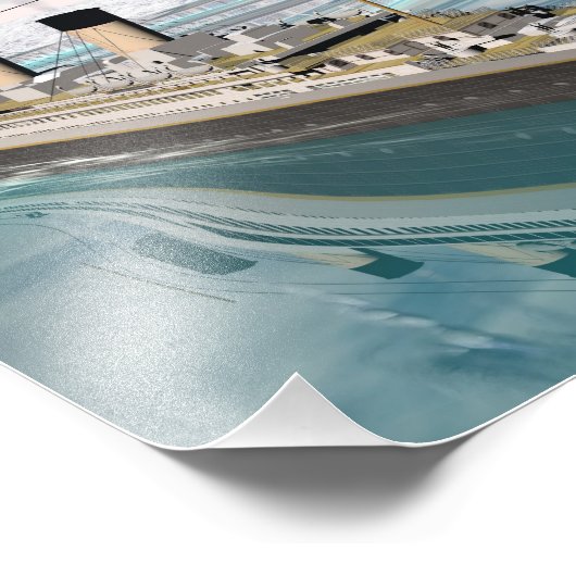Impression Photo Bateau Titanic - rendu 3D (Coin)