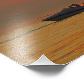 Impression Photo Bateaux à Sunset - Lac Michigan (Coin)