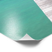 Impression Photo Bateaux à une jetée dans le Pacifique (Coin)