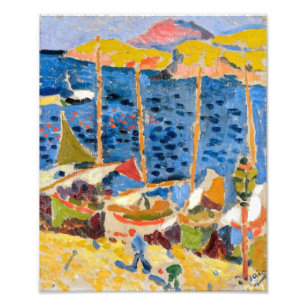 Impression Photo Bateaux au Port de Collioure Andre Derain