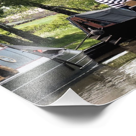 IMPRESSION PHOTO BATEAUX DE CANAL (Coin)