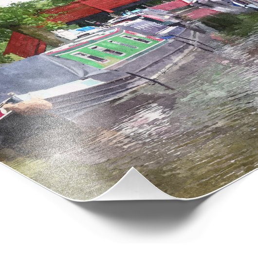 IMPRESSION PHOTO BATEAUX DE CANAL (Coin)