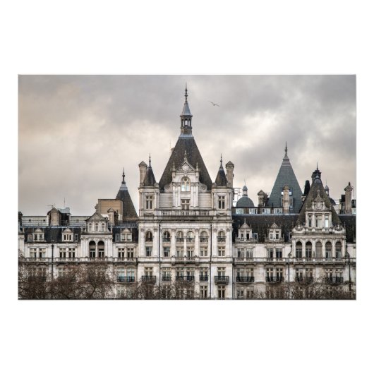 Impression Photo Bâtiment blanc à Londres (Devant)