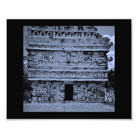 Impression Photo Bâtiment maya (Devant)