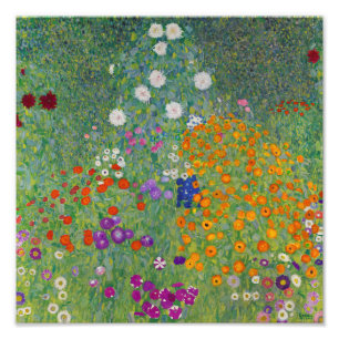 Impression Photo Bauerngarten, Peinture à l'huile, Gustav Klimt