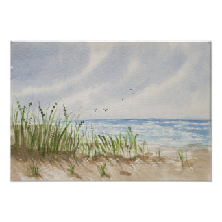 Impression Photo Beach painting 