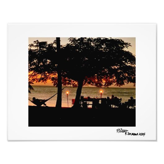 Impression Photo Beach Paradise. (Devant)