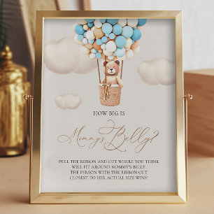 Impression Photo Bear Balloons - Quelle taille a le ventre de maman