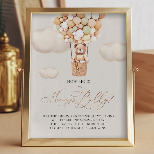 Impression Photo Bear Balloons - Quelle taille a le ventre de maman