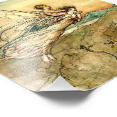 Impression Photo "Bear the Changeling" Fairy Art par Arthur Rackham (Coin)