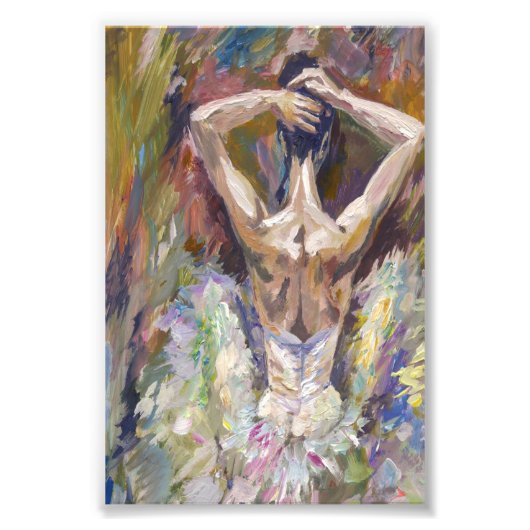 Impression Photo beau Ballerina Peinture cadeau acrylique (Devant)