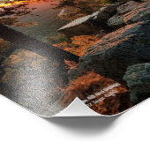 Impression Photo Beau coucher de soleil au Mogollon Rim Arizona (Coin)