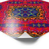 Impression Photo Beau Kaleidoscope coloré (Coin)