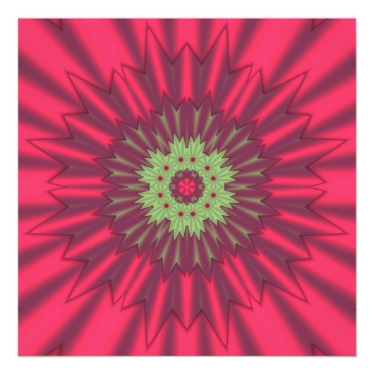 Impression Photo Beau kaléidoscope couleur (Devant)