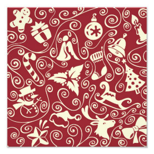 Impression Photo Beau Motif de Noël