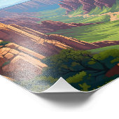 Impression Photo Beau Paysage de Canyon (Coin)