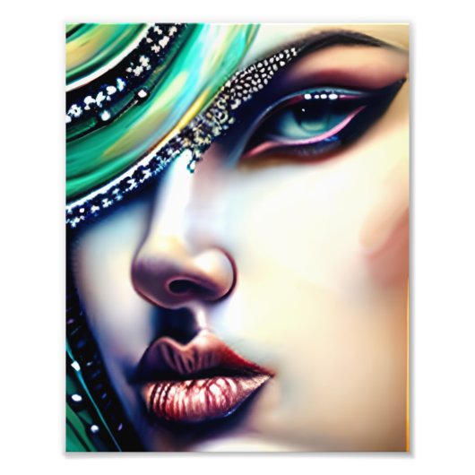 Impression Photo Beauté éthérée Bijoux étincelants (Devant)