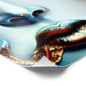 Impression Photo Beauté mystique Déesse dorée Ai Art (Coin)