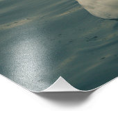 Impression Photo Beaux cygnes sur la mer (Coin)