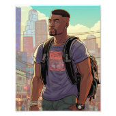 Impression Photo Beaux hommes noirs (Devant)