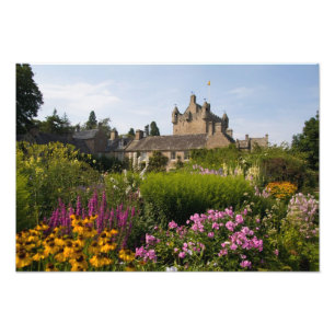 Impression Photo Beaux jardins et château célèbre à