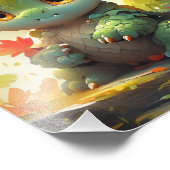 Impression Photo Bébé Dragon Woodland (Coin)