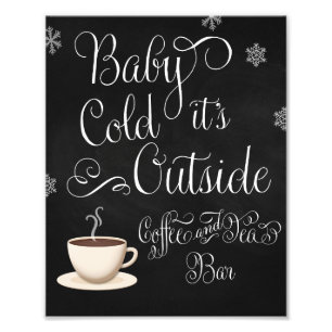 Impression Photo Bébé il fait froid dehors Panneau de mariage de ca