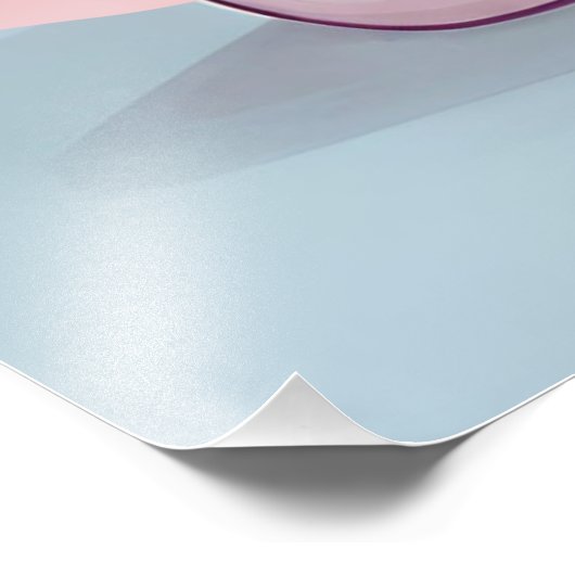 Impression Photo Bébé rose magique Unicorn Stars Nom personnalisé (Coin)