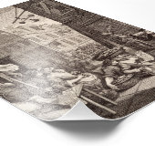 Impression Photo Beer Street par William Hogarth (Coin)