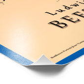 Impression Photo Beethoven face à la musique (Coin)