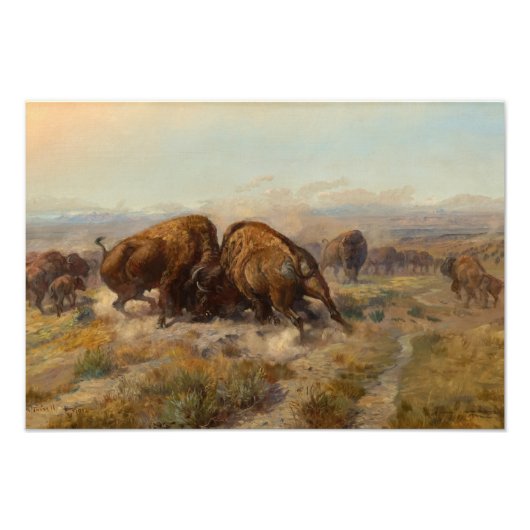 Impression Photo Before the White Man Came, 1903 by Charles Russell (Devant)