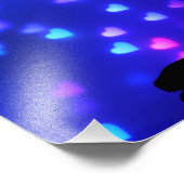 Impression Photo Belle Ballerina aux Coeurs Flottants (Coin)