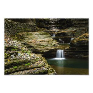 Impression Photo Belle cascade dans Watkins Glen State Park