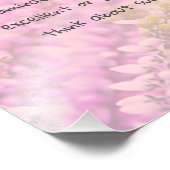 Impression Photo Belle citation de versets bibliques aux fleurs ros (Coin)